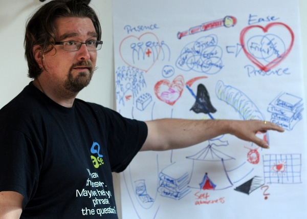Olaf explaining his Influence Map